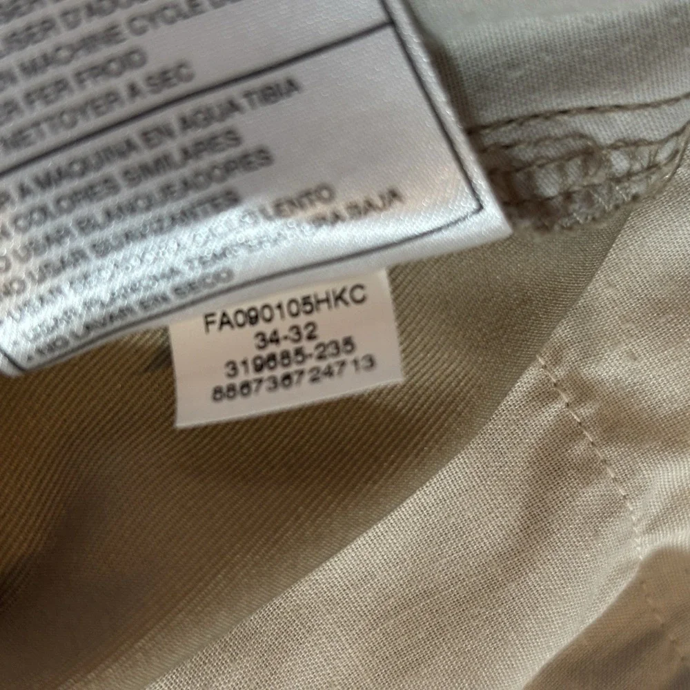 Nike Golf Pants Mens 34x32 Khaki Fit Dry Flat Front Straight Leg 319685-235